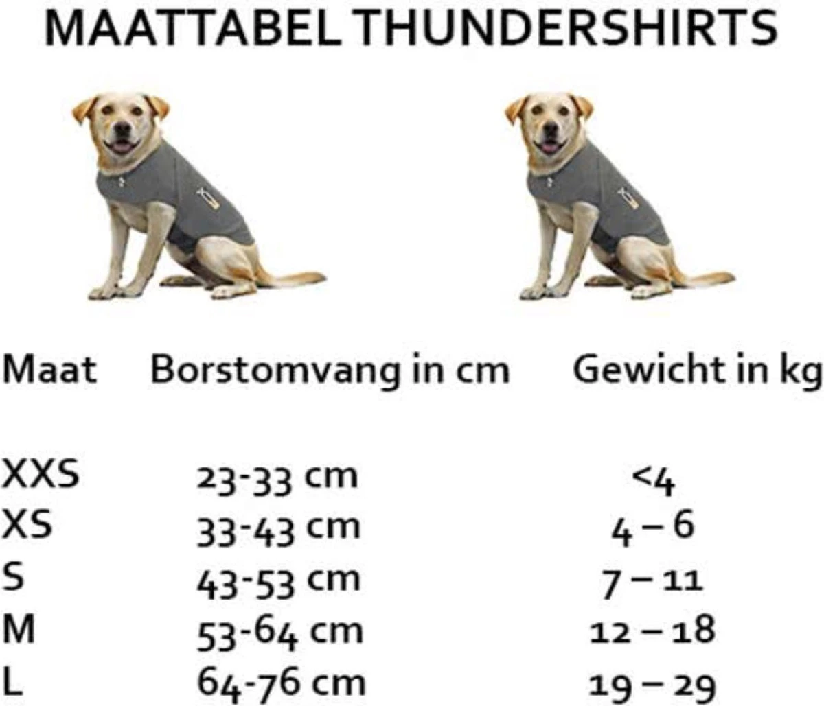 Thundershirt Antistress Vest - Dieren Antistressmiddel - Hond - Grijs - S - 43-53 Cm 13 Thundershirt Antistress Vest - Dieren Antistressmiddel - Hond - Grijs - S - 43-53 Cm - Image 11