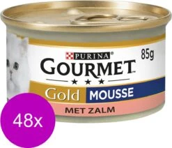 Gourmet Gold Mousse 85 G - Kattenvoer - 48 X Zalm 9 Gourmet Gold Mousse 85 G - Kattenvoer - 48 X Zalm -Huisdierbenodigdheden Korting 1200x1030 6