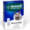 Mansonil All Worm Large Cat Ontworming - Grote Kat - 2 Tabletten -Huisdierbenodigdheden Korting 1200x1032 5