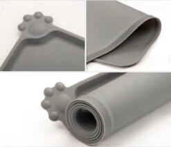 Merkloos Winkrs - Placemat Voor Voerbak Van Hond Of Kat - Grijs Siliconen -Huisdierbenodigdheden Korting 1200x1036 6