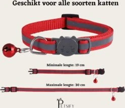 Petsify - Kattenhalsband Met Belletje - Veiligheidssluiting - Reflecterend - Halsband Kat - Halsband Kitten - Set Van 11 -Huisdierbenodigdheden Korting 1200x1038 2