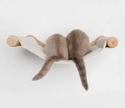 RHRQuality Wandmeubel Wandmontage Klimmuur Kat 53 X 43cm Luxe Hangmat XXL Creme Klim Wand Muur Krabpaal Katten Muurbevestiging -Huisdierbenodigdheden Korting 1200x1041 7