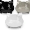 Navaris Voerbakjes Voor Katten - Set Van 3 Voer- En Waterbakken - Met Kattenkopjes Vorm - Antislip - Etensbakjes In Grijs, Wit En Zwart 2 Navaris Voerbakjes Voor Katten - Set Van 3 Voer- En Waterbakken - Met Kattenkopjes Vorm - Antislip - Etensbakjes In Grijs, Wit En Zwart -Huisdierbenodigdheden Korting 1200x1047 9