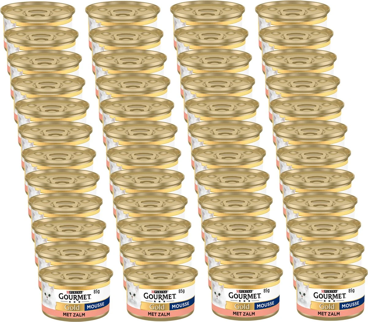 Gourmet Gold Mousse 85 G - Kattenvoer - 48 X Zalm 4 Gourmet Gold Mousse 85 G - Kattenvoer - 48 X Zalm - Image 2
