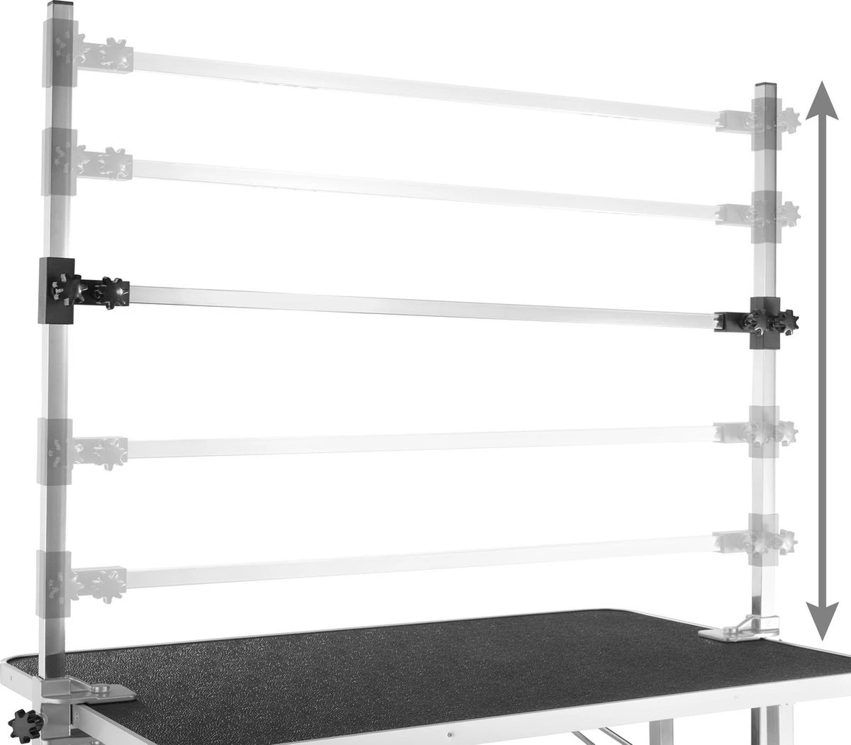 Tectake - Honden Trimtafel Met Twee Lussen - Zwart/zilver- 402893 13 Tectake - Honden Trimtafel Met Twee Lussen - Zwart/zilver- 402893 - Image 11