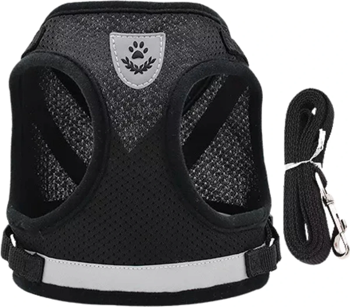 Merkloos Kittentuigje - Kattentuigje Reflecterend - Kattenharnas - Kattentuig Met Looplijn - Zwart - Maat XS 3 Merkloos Kittentuigje - Kattentuigje Reflecterend - Kattenharnas - Kattentuig Met Looplijn - Zwart - Maat XS