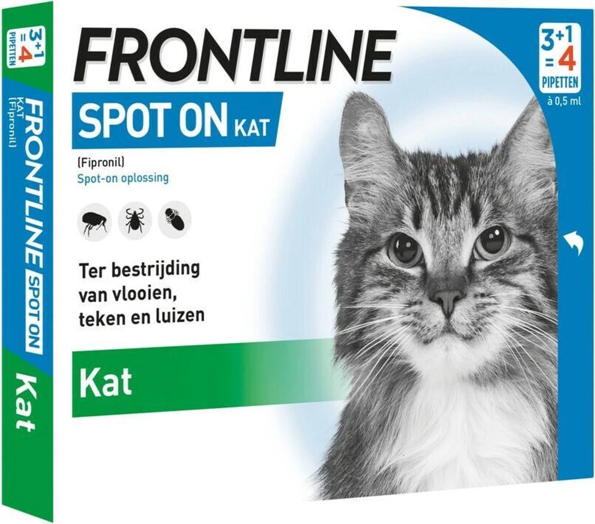 Frontline Spot On - Kat -Tegen Vlooien En Teken - 4 Pipetten 4 Frontline Spot On - Kat -Tegen Vlooien En Teken - 4 Pipetten - Image 2