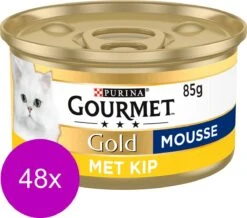 Merkloos Gourmet Gold Mousse 85 G - Kattenvoer - 48 X Kip 6 Merkloos Gourmet Gold Mousse 85 G - Kattenvoer - 48 X Kip -Huisdierbenodigdheden Korting 1200x1058 8