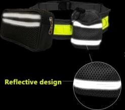 Looplijn Met Heupriem Hands Free - Hondenriem - Reflecterende Hardloopband -Elastische Leiband - Heuptas En Flessenhouder - Zwart - 150 Cm Tot 210 Cm -Huisdierbenodigdheden Korting 1200x1061 1