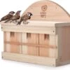 Wildtier Herz I Nestkast Voor Mussen Volgens NABU I 42cm X 32,5cm X 17cm Nestkasten Voor Vogels Van Massief Hout I Mussenhuis, Mussennestkast, Vogelmussenkolonie