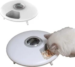 Automatische Voerbak Voor Hond En Kat - Voerautomaat Met 6 Compartimenten - 24 Uurs Timer - Elektrische Voederbak