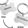 Akyol - Dubbelzijdige Hondenpenning Bot Klein - Formaat 31x21mm - Hondenpenning Inclusief Graveren - Hondenpenning Met Naam - Dierenpenning -Huisdierbenodigdheden Korting 1200x1066 4