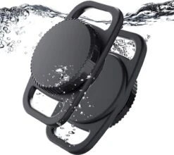 Merkloos Waterdichte Airtag Halsbandhouder (2-pack) Voor Apple AirTag, Plastic En Siliconen Halsbandhoes Anti-verloren Luchttag-hoeshouder Voor Kat Hond GPS-tracker (zwart) -Huisdierbenodigdheden Korting 1200x1070 6