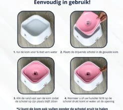 Lovely Pets - Drinkbak Hond - Drinkbak Voor Honden - Waterbak - Anti Knoei - Verminderd Slobberen - Onderweg - Hond - Drinkbak - Huisdier - Water Bowl - Roadrefresher - LARGE - Roze -Huisdierbenodigdheden Korting 1200x1072 2