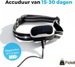 Fideli Anti Blafband - Zonder Schok - Grote En Kleine Honden - Oplaadbaar - LED Verlichte Band -Huisdierbenodigdheden Korting 1200x1073 3