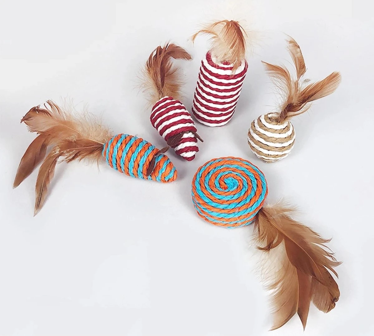 Make Life Beautiful® - Kattenspeeltjes Set - 7-delig - Kattenspeelgoed - Kattenhengel - Speelmuisjes - Kattenspeelgoed Set 8 Make Life Beautiful® - Kattenspeeltjes Set - 7-delig - Kattenspeelgoed - Kattenhengel - Speelmuisjes - Kattenspeelgoed Set - Image 6