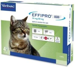 Virbac Effipro DUO Spot-On Kleine Kat (1 T/m 6 Kg) - 4 Pipetten -Huisdierbenodigdheden Korting 1200x1077 9