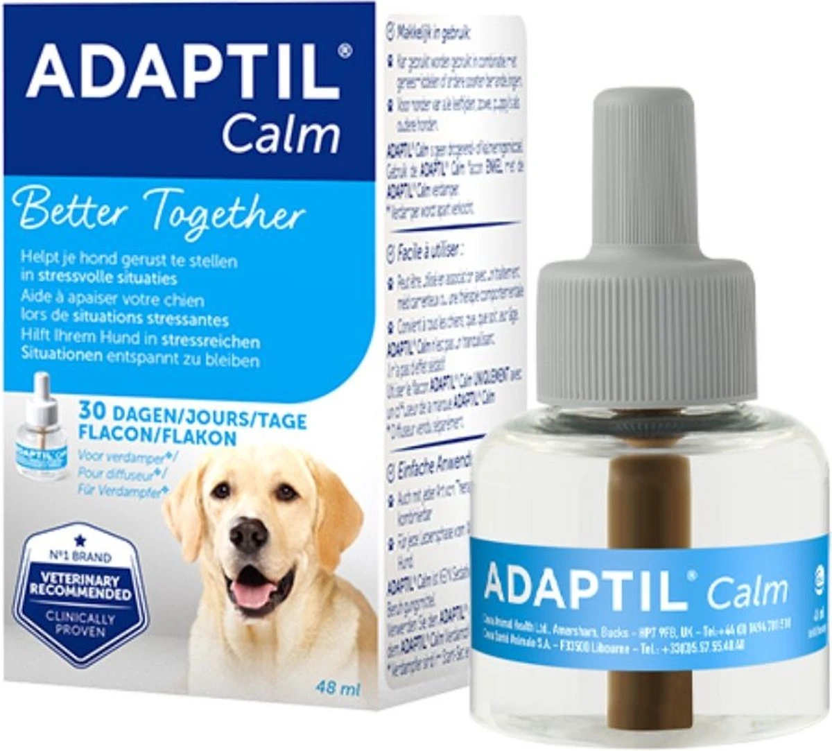 Adaptil Calm Navulling - 48 Ml - Anti-stress Hond - 1 Navulling Voor Adaptil Calm Verdamper 4 Adaptil Calm Navulling - 48 Ml - Anti-stress Hond - 1 Navulling Voor Adaptil Calm Verdamper - Image 2