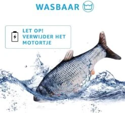 TwinQ Dansende Vis - Bewegende Vis Met Kattenkruid - Kattenspeeltjes - USB Oplaadbaar - Speelgoed Voor Katten - Incl. Kattenlampje -Huisdierbenodigdheden Korting 1200x1085 6