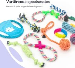 All 4 Pets Supply® Honden Speelgoed Set Geschikt Voor Puppy's T/m Middelgrote Honden - 12 Stuks - Hondenspeeltjes - Intelligentie - Touw - Flostouw - Bijtring - Bal 18 All 4 Pets Supply® Honden Speelgoed Set Geschikt Voor Puppy's T/m Middelgrote Honden - 12 Stuks - Hondenspeeltjes - Intelligentie - Touw - Flostouw - Bijtring - Bal -Huisdierbenodigdheden Korting 1200x1086 5