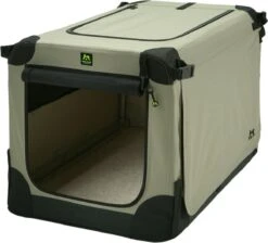 Maelson Soft Kennel - Robuuste Hondenbench Van Zacht Materiaal - Opvouwbare Kennel Met Stevig Stalen Binnenframe - Beige/zwart - XXS / XS / S / M / L / XL / XXL - 92 L -Huisdierbenodigdheden Korting 1200x1087 17