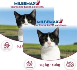 Elanco Milbemax Kitten & Kat - Anti Wormenmiddel - 2 X 2 Tab 0.5 Tot 2 Kg -Huisdierbenodigdheden Korting 1200x1092 6