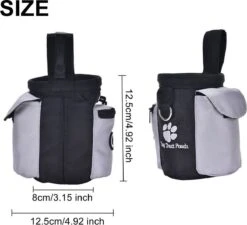 Merkloos Honden Beloningstasje - Traktatie Pouch - Voor Huisdier Training - Opbergtas Met Ingebouwde Poepzak Dispenser - Trainingzakje -Huisdierbenodigdheden Korting 1200x1094 9