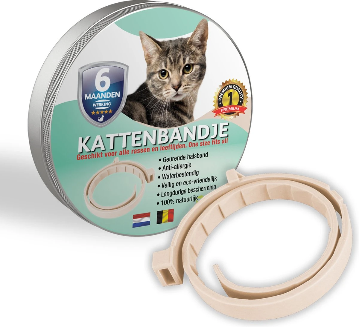 Vlooienband Voor Katten - Creme - 100% Natuurlijk - Zonder Giftige Pesticiden - Vlooien En Teken - Geurhalsband 3 Vlooienband Voor Katten - Creme - 100% Natuurlijk - Zonder Giftige Pesticiden - Vlooien En Teken - Geurhalsband