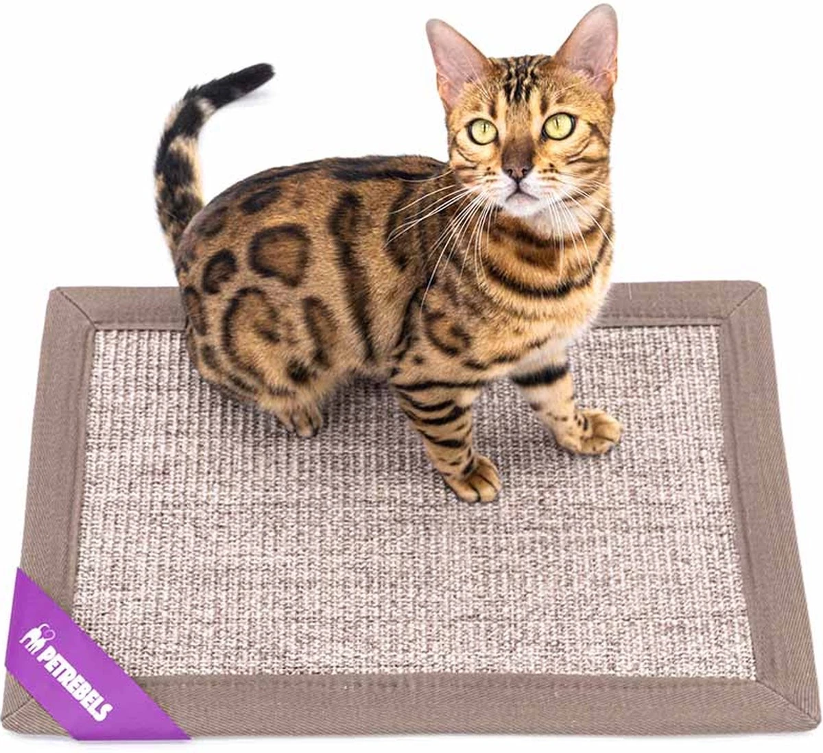 Petrebels Mastermat 60 Katten Krabmat - Cappuccino - 60 X 40 Cm - Zeer Sterk 8 Petrebels Mastermat 60 Katten Krabmat - Cappuccino - 60 X 40 Cm - Zeer Sterk - Image 6