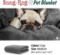 Snug-Rug Huisdier Deken Voor Honden En Katten – Small Slate Grey Kattendeken Hondendeken – Vetbed Hond Bench Bank Fleece Kat Dierendeken Kattendekentjes Kattendekentje Dierenmat Hondenmat Plaid Kattendekens Kattenplaid -Huisdierbenodigdheden Korting 1200x1099 2