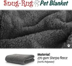 Snug-Rug Huisdier Deken Voor Honden En Katten – Small Slate Grey Kattendeken Hondendeken – Vetbed Hond Bench Bank Fleece Kat Dierendeken Kattendekentjes Kattendekentje Dierenmat Hondenmat Plaid Kattendekens Kattenplaid -Huisdierbenodigdheden Korting 1200x1099 3