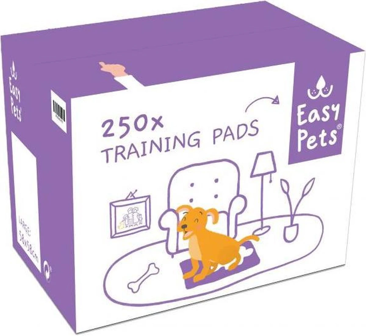 Easypets Puppy Training Pads - Zindelijkheidstraining - Hondentoilet - 58 X 58 Cm - 250 Stuks 8 Easypets Puppy Training Pads - Zindelijkheidstraining - Hondentoilet - 58 X 58 Cm - 250 Stuks - Image 6