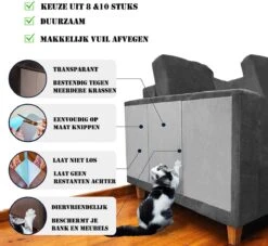 Anti Krab Katten - Kattenspeeltjes - Catnip - Anti Krab Vellen - Krabplanken - Hond - Katten - Krabpaal - 8 Stuks -Huisdierbenodigdheden Korting 1200x1104 9