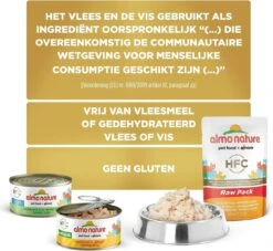 Almo Nature Natvoer Voor Katten - HFC Natural - 24 X 70g - Kip En Tonijn - 24 X 70 Gram -Huisdierbenodigdheden Korting 1200x1105 10