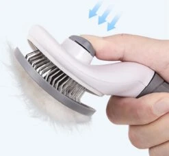 Kattenborstel - Hondenborstel - Pluizenverwijderaar - Haarverwijderaar Voor Huisdieren - Hondenkam - Kattenkam - Huisdierhaar Verwijderaar - Ontpluizer - Kattenhaar & Hondenhaar Verwijderaar - Voor Langharig & Kortharig - Grijs -Huisdierbenodigdheden Korting 1200x1109 1