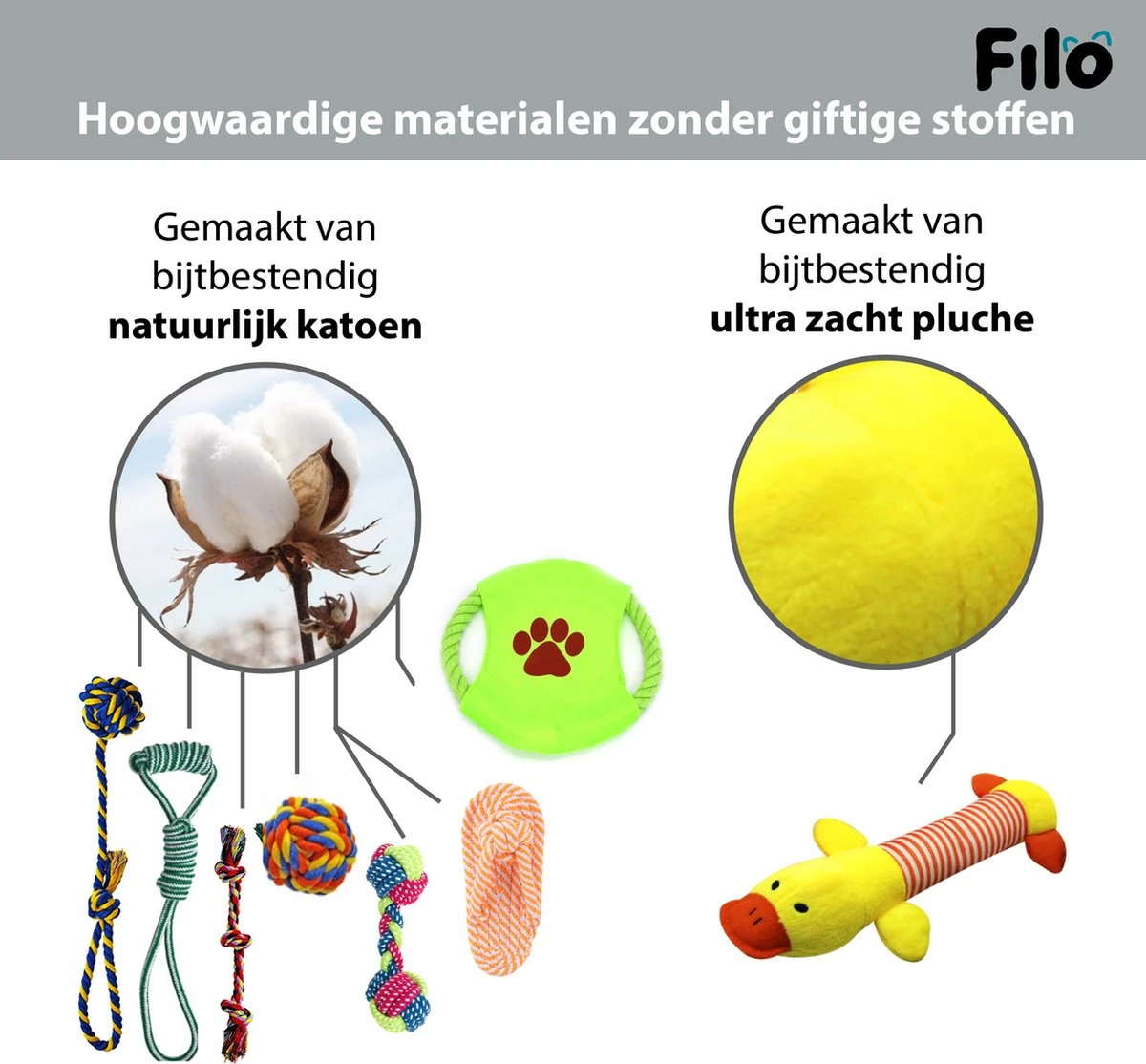 Filo Honden Speelgoed Set 14 Stuks - Hondenspeeltjes Knuffel - Hondenbal - Flostouw - Bot - Frisbee - Hondentouw - Hondenspeelgoed Intelligentie - Kauwspeelgoed Hond En Puppy - Bijtspeelgoed Hondenknuffel - Hondenspeeltje Met Piep 5 Filo Honden Speelgoed Set 14 Stuks - Hondenspeeltjes Knuffel - Hondenbal - Flostouw - Bot - Frisbee - Hondentouw - Hondenspeelgoed Intelligentie - Kauwspeelgoed Hond En Puppy - Bijtspeelgoed Hondenknuffel - Hondenspeeltje Met Piep - Image 3