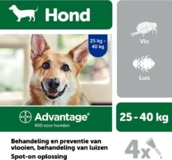 Bayer Anti Vlooienmiddel Advantage 400 25 - 40 Kg - 4 Pipetten -Huisdierbenodigdheden Korting 1200x1117 9