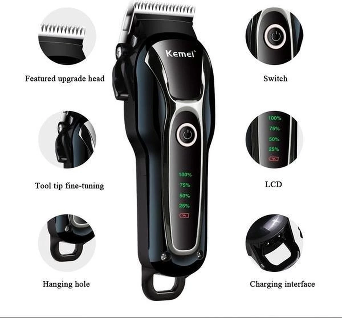 Merkloos Dierentondeuse + Haren Verwijderaar - Scheerapparaat Voor Honden En Katten - 4 Opzetstukken - Oplaadbaar - Draadloos - Stil - Verschillende Haar En Vachtlengtes - Hondentrimmer - Honden Trimmer - Honden Knippen - Haren Knippen 8 Merkloos Dierentondeuse + Haren Verwijderaar - Scheerapparaat Voor Honden En Katten - 4 Opzetstukken - Oplaadbaar - Draadloos - Stil - Verschillende Haar En Vachtlengtes - Hondentrimmer - Honden Trimmer - Honden Knippen - Haren Knippen - Image 6