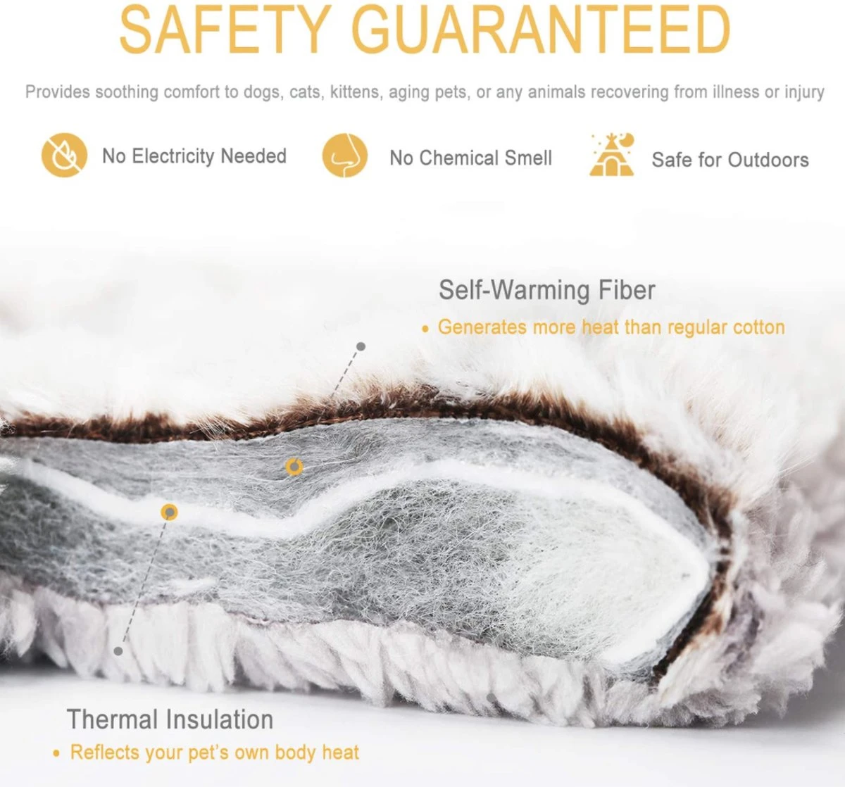 Merkloos Zelfverwarmende Dierendeken Zonder Stroom Thermo Deken Hond Kat Inclusief Adreslabel 70 X 47 Cm 5 Merkloos Zelfverwarmende Dierendeken Zonder Stroom Thermo Deken Hond Kat Inclusief Adreslabel 70 X 47 Cm - Image 3