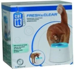 Catit Fresh And Clear - Drinkfontein Kat - Blauw /Wit - 2 L -Huisdierbenodigdheden Korting 1200x1123 20