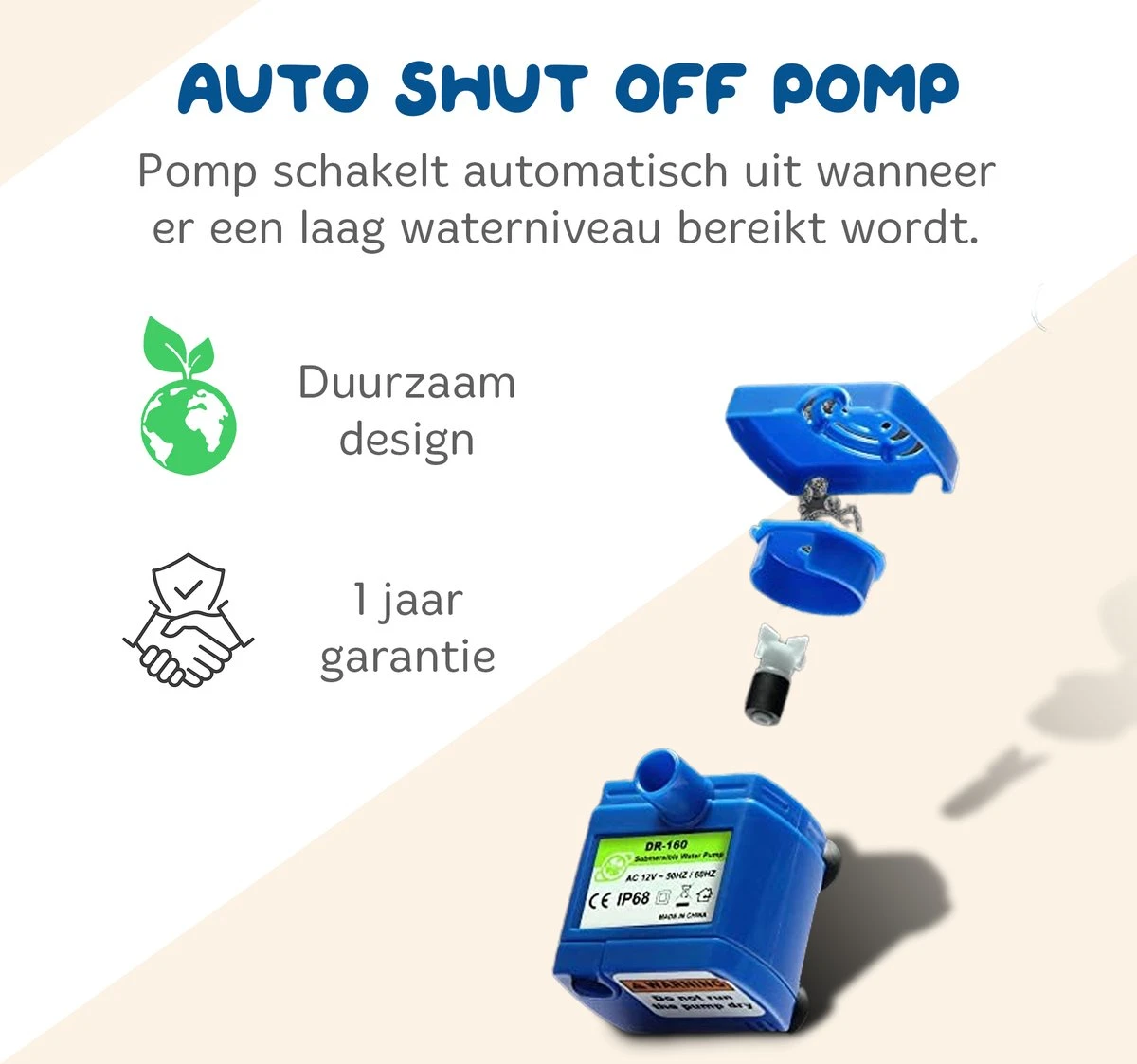 Pawwy® Drinkfontein Kat & Hond – Kattenfontein – Waterfontein Incl. 2 Filters En Schoonmaak Kit - 2 Liter - Groen 10 Pawwy® Drinkfontein Kat & Hond – Kattenfontein – Waterfontein Incl. 2 Filters En Schoonmaak Kit - 2 Liter - Groen - Image 8