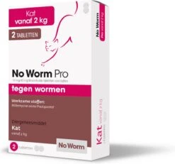 Exil No Worm Pro - Kat - 2 Tabletten -Huisdierbenodigdheden Korting 1200x1124 16