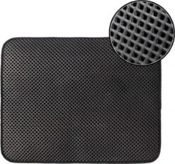 Merkloos Kattenbakmat - Grit Opvanger - 45 X 60 - Waterdicht - Kattenmat Met Filter - Kattenbak Accessoires - Kat Benodigheden - Cat Litter Mat - Dubbele Laag -Huisdierbenodigdheden Korting 1200x1124 19