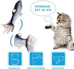 TwinQ Dansende Vis - Bewegende Vis Met Kattenkruid - Kattenspeeltjes - USB Oplaadbaar - Speelgoed Voor Katten - Incl. Kattenlampje -Huisdierbenodigdheden Korting 1200x1128 10