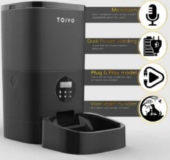 Toivo Voerautomaat Pro - Zwart - 4 Liter - Instelbaar Voedingsschema - Automatische Voerbak - Voerdispenser - Katten En Honden Voerautomaten 11 Toivo Voerautomaat Pro - Zwart - 4 Liter - Instelbaar Voedingsschema - Automatische Voerbak - Voerdispenser - Katten En Honden Voerautomaten -Huisdierbenodigdheden Korting 1200x1129