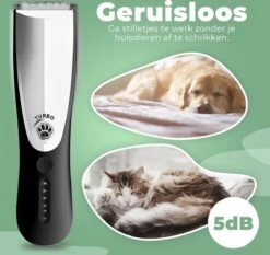 Essential Goods Professionele Hondentondeuse – Hondentrimmer - Draadloos – Opzet Kammen – Dik/Dunne Vacht - Honden/Katten - Zwart/Zilver -Huisdierbenodigdheden Korting 1200x1131 2