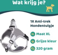 Mmoods Hondentuigje Grijs - Anti-Trek Tuig - Hondenharnas Voor Grote Honden- Reflecterende Halsband Hond - Hondenhalsband Maat L -Huisdierbenodigdheden Korting 1200x1135 9