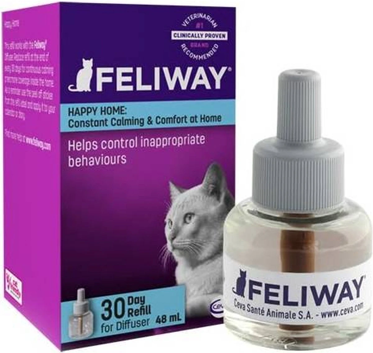 Feliway Classic - Navulling - 3 X 48 Ml - Anti-stress Kat 12 Feliway Classic - Navulling - 3 X 48 Ml - Anti-stress Kat - Image 10