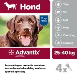 Bayer Advantix Spot-on 400/2000 25+ Kg - 4 Pipetten -Huisdierbenodigdheden Korting 1200x1137 10