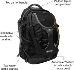 Hondenrugzak Voor Kleine Honden Met Diverse Opbergvakken - Voor Honden Tot 11 Kg - Kurgo G-train K9 - 33x53x25cm - Black -Huisdierbenodigdheden Korting 1200x1137